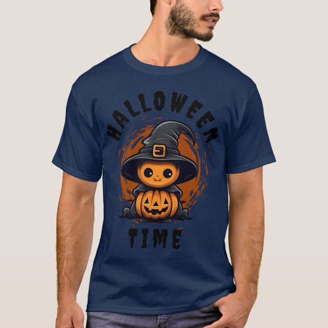 Camiseta Hora da família do Halloween (Frente)