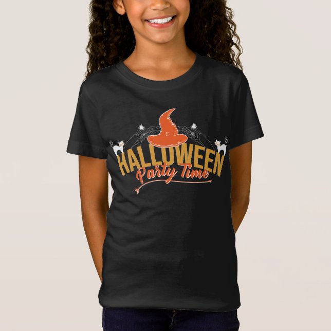 Camiseta Hora da Festa de Halloween (Frente)