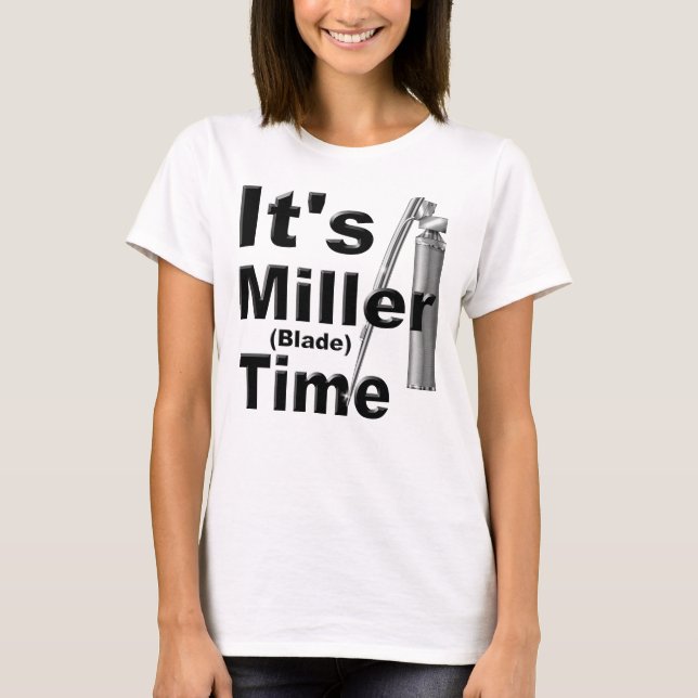 Camiseta Hora da lâmina Miller | Engraçado, Novidade (Frente)