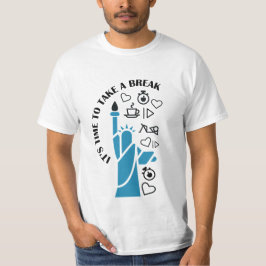 Camiseta Hora da pausa - Camisa-T masculino