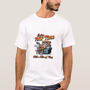 Camiseta Hora da Pizza Modo Relax