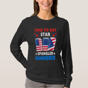 Camiseta Hora De Arrastar A Cerveja Martelada Sinalizador 4