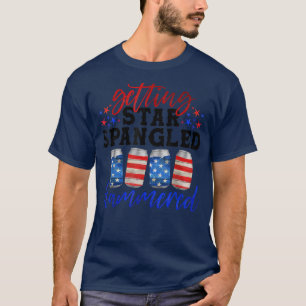 Camiseta Hora De Arrastar Cerveja Martelada Bandeira EUA Ba