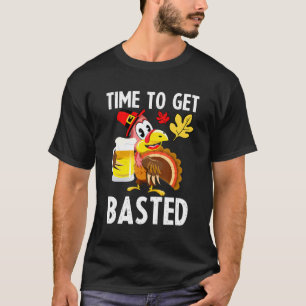 Camiseta Hora De Banhar Cerveja Turquia Ação De Graças