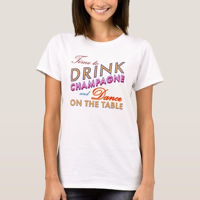 Camiseta Hora de Beber Campanha Colorida T-shirt (Frente)