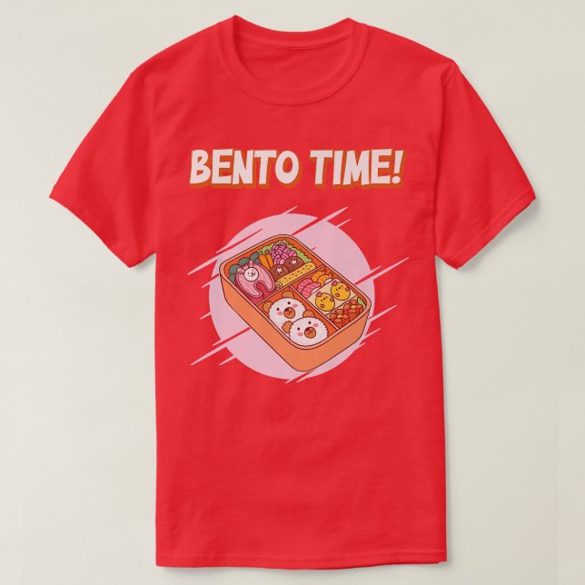 Camiseta Hora de Bento! Japonês Bento Premium (Frente do Design)