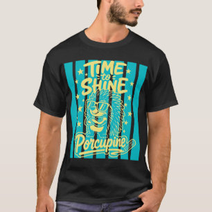 Camiseta Hora de Brilhar Porco-espinho Professor Volta às A