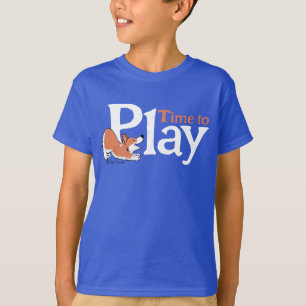Camiseta Hora de divertir-se com T-Shirt de Crianças Azuis