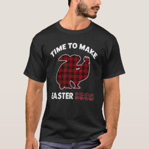 Camiseta Hora de Fazer Ovos de Páscoa Coelho Engraçado Gali