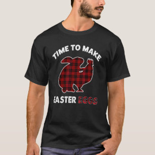 Camiseta Hora de Fazer Ovos de Páscoa Coelho Engraçado Gali