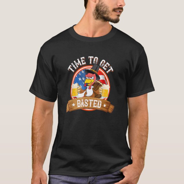 Camiseta Hora De Ir Para A Turca De Ação De Graças (Frente)