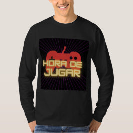Camiseta hora de jogar adesivo redondo clássico
