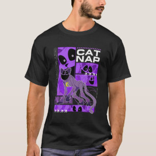 Camiseta Hora de Jogo da Papoula Gato Dorme Descansar Múlti