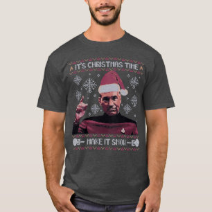 Camiseta Hora de Natal Faça-O Neve