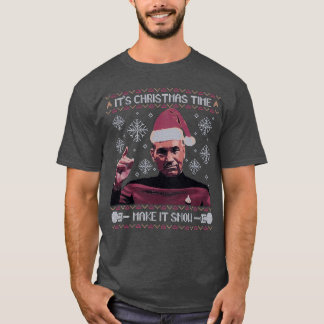 Camiseta Hora de Natal Faça-O Neve