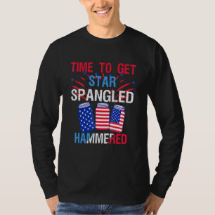 Camiseta Hora De Passar A Estrela, Hammermered, 4 De Julho.