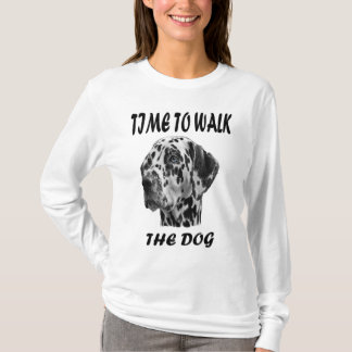 Camiseta Hora de passear com o cachorro