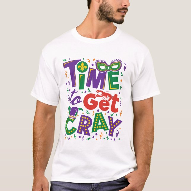 Camiseta Hora de pegar mardi gras de lagosta (Frente)