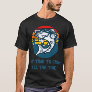 Camiseta Hora de Pescar o Tempo Todo