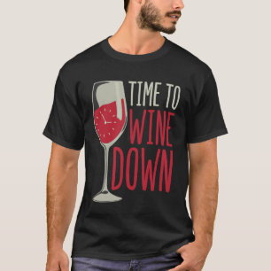 Camiseta Hora de Relaxar com Vinho Amantes de Vinho Engraça