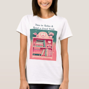 Camiseta Hora de relaxar e ler um bom livro