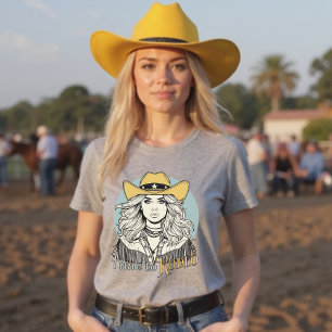Camiseta Hora de Rodeo Western Cowgirl