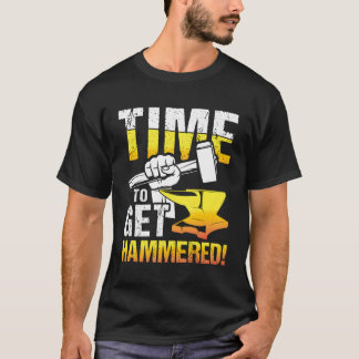 Camiseta Hora De Ser Hammersado Para O Blacksmith E O Metal