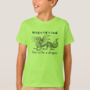 Camiseta "Hora de ser o t-shirt de uma menina do dragão"