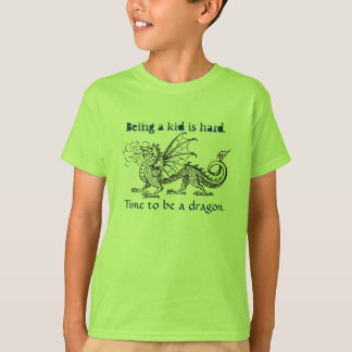 Camiseta "Hora de ser o t-shirt de uma menina do dragão"