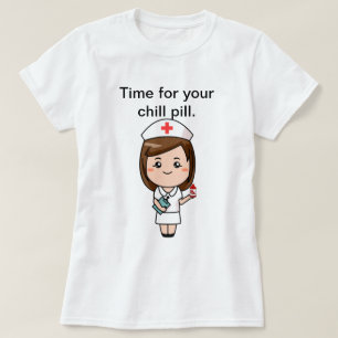 Camiseta Hora de sua pílula de resfriamento