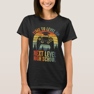 Camiseta Hora de Subir de Nível Ensino Fundamental e Médio 