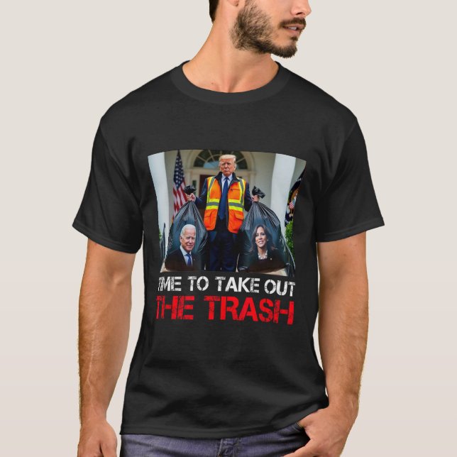 Camiseta Hora De Tirar O Homem De Garbyge Engraçado Do Lixo (Frente)