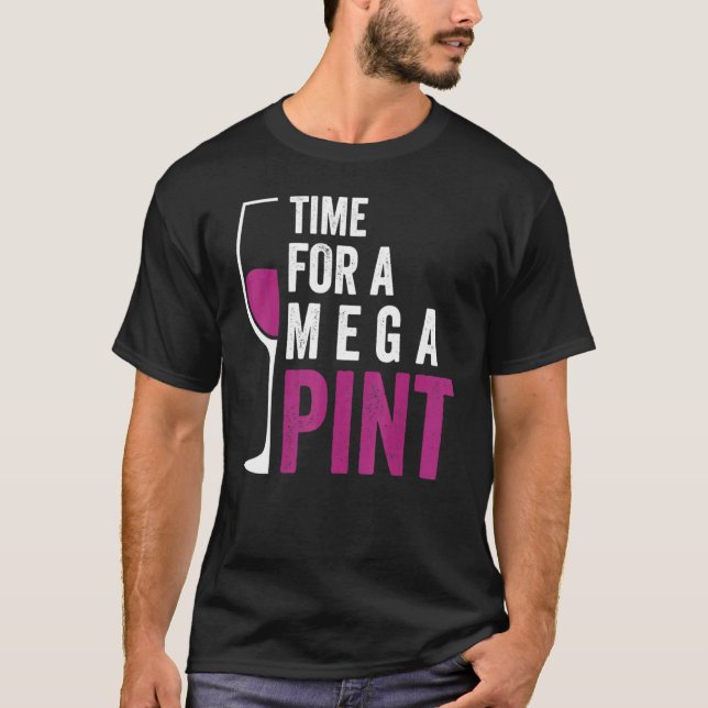 Camiseta Hora De Um Vidro De Mega Pint Dizer Sarcasmo (Frente)