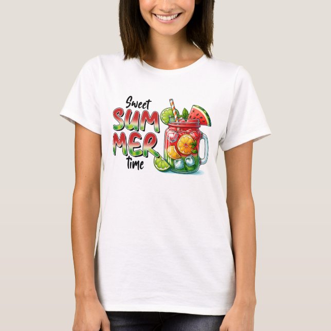 Camiseta Hora de verão doce (Frente)