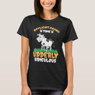 Camiseta Hora de Verão Início da Primavera Piada de Vaca
