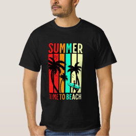 Camiseta hora de verão para a praia