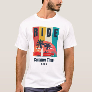 Camiseta Hora de Verão Verde Amarelo Vermelho