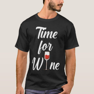 Camiseta Hora de Vinho Dizer Vinho Vermelho e Vidro Id