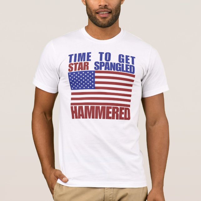 Camiseta Hora de virar uma estrela martelada (Frente)