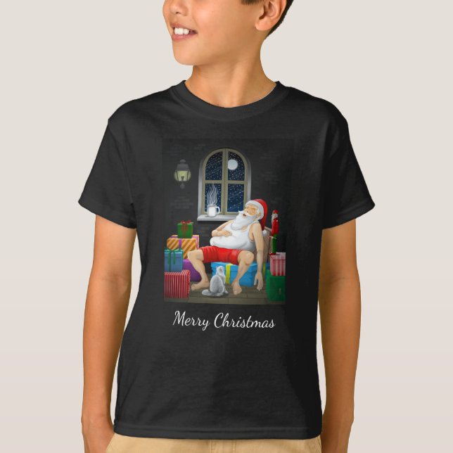 Camiseta Hora do Café do Papai Noel (Frente)
