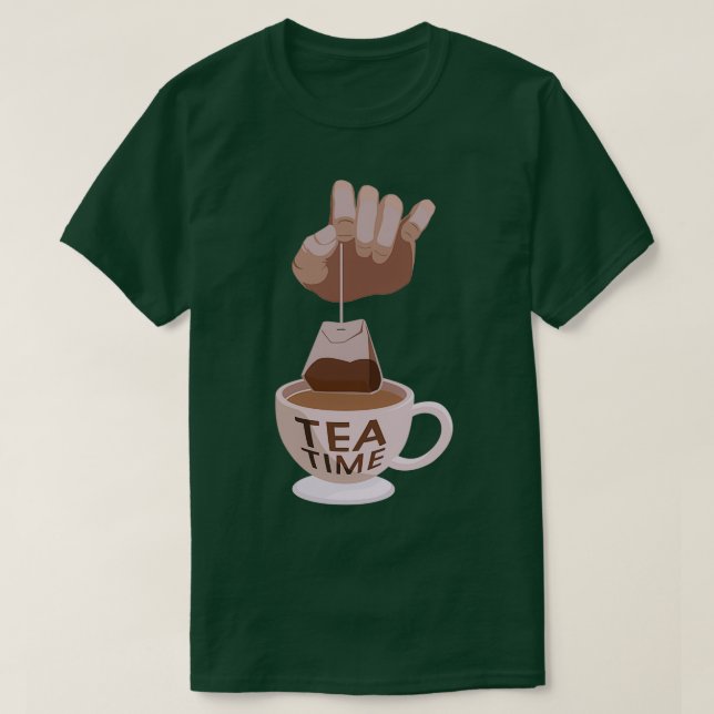 Camiseta Hora do chá 87 (Frente do Design)