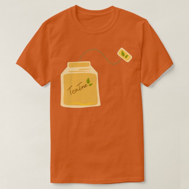 Camiseta hora do chá bagado (Frente do Design)