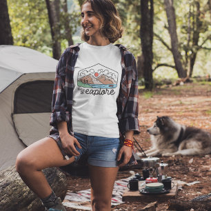 Camiseta Hora do empreendimento de montanha para explorar