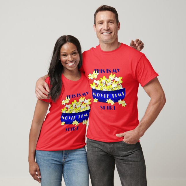 Camiseta Hora do Filme de Pipoca  (Unissex)
