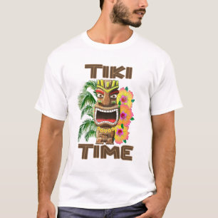 Camiseta Hora do Havaí Luau Tiki
