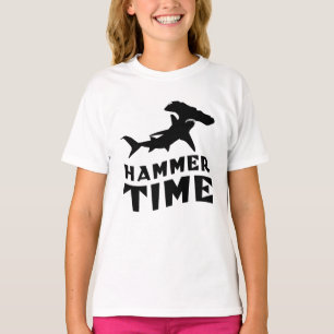Camiseta Hora do Martelo Design Para Amantes de Tubarão-M