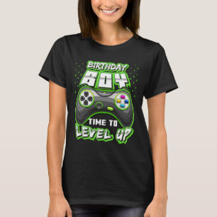 Camiseta Hora Do Menino Para Alinhar O Jogo De Vídeo Jogado