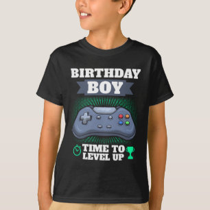 Camiseta Hora do Menino para Subir de Nível Festa Tema de V