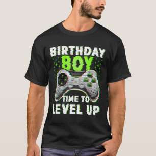 Camiseta Hora do Menino para Subir de Nível Video Games Dia