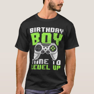 Camiseta Hora do Menino Subir de Nível Presente de Aniversá